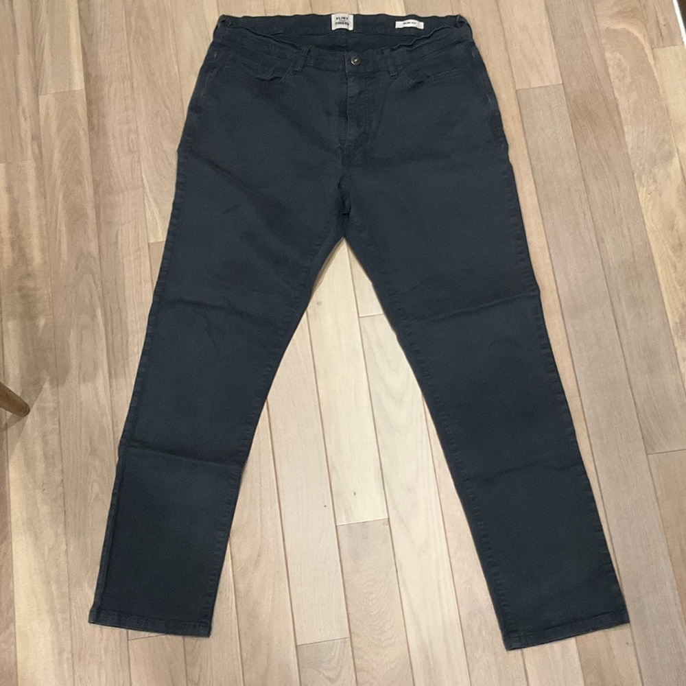 Men's Black Chinos - Classic Straight Fit